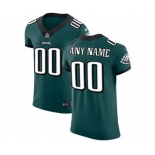 Men's Philadelphia Eagles Customized Midnight Green Team Color Vapor Untouchable Custom Elite Football Jersey