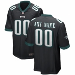 Men's Philadelphia Eagles Nike Black Alternate Replica Custom Game Jersey