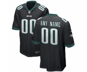 Men's Philadelphia Eagles Nike Black Alternate Replica Custom Game Jersey