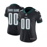 Women's Philadelphia Eagles Customized Black Alternate Jersey