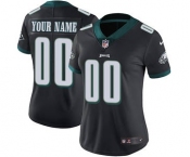 Women's Philadelphia Eagles Customized Black Alternate Jersey