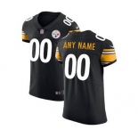 Men's Pittsburgh Steelers Customized Black Team Color Vapor Untouchable Custom Elite Football Jersey