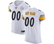 Men's Pittsburgh Steelers Customized White Vapor Untouchable Custom Elite Football Jersey