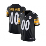 Men's Pittsburgh Steelers Customized Black Team Color Vapor Untouchable Custom Limited Football Jersey