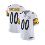 Men's Pittsburgh Steelers Customized White Vapor Untouchable Custom Limited Football Jersey