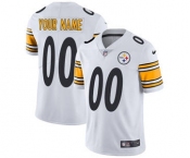 Men's Pittsburgh Steelers Customized White Vapor Untouchable Custom Limited Football Jersey