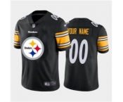 Men's Steelers Custom Black Football Team Big Logo Fashion Vapor Limited Jersey