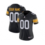 Women's Pittsburgh Steelers Customized Black Alternate Jersey