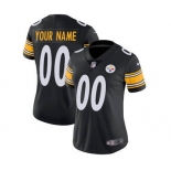 Women's Pittsburgh Steelers Customized Black Home Jersey