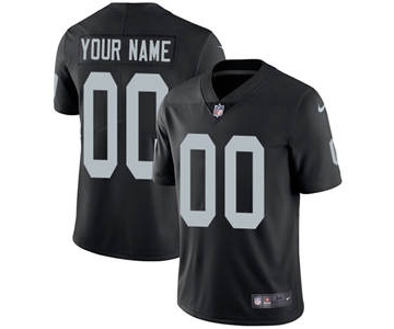 Men's Oakland Raiders Customized Black Team Color Vapor Untouchable Custom Limited Football Jersey