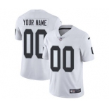 Men's Oakland Raiders Customized White Vapor Untouchable Custom Limited Football Jersey