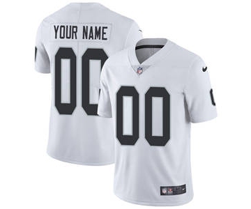 Men's Oakland Raiders Customized White Vapor Untouchable Custom Limited Football Jersey