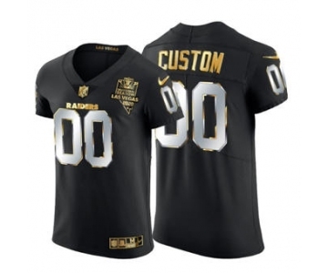 Men's Las Vegas Raiders Custom Black Edition Vapor Untouchable Elite Football Jersey