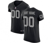 Men's Oakland Raiders Customized Black Team Color Vapor Untouchable Custom Elite Football Jersey