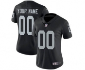 Women's Oakland Raiders Customized Black Home Jersey