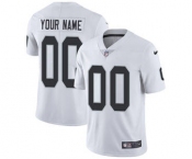 Youth Oakland Raiders Customized White Custom Football Jersey