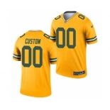 Men's Green Bay Packers ACTIVE PLAYER Custom Gold 2021 Inverted Legend Stitched Jersey