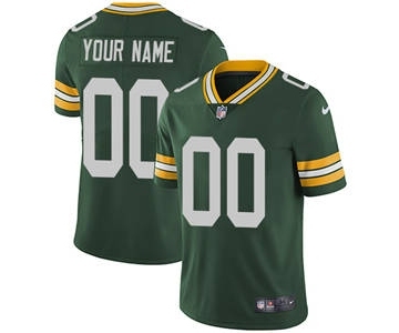 Men's Green Bay Packers Customized Green Team Color Vapor Untouchable Custom Limited Football Jersey