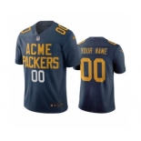 Men's Packers Customized Vapor Limited City Edition Navy Jersey