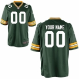 Men's Green Bay Packers Nike Green Custom Game Jersey