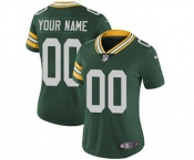 Women's Green Bay Packers Green Home Customized Jersey