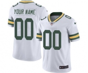 Youth Green Bay Packers Customized White Custom Football Jersey