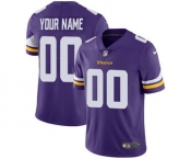 Men's Minnesota Vikings Customized Purple Team Color Vapor Untouchable Custom Limited Football Jersey