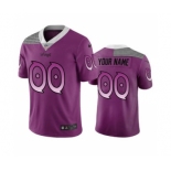 Men's Vikings Customized Vapor Limited City Edition Purple Jersey