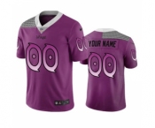 Men's Vikings Customized Vapor Limited City Edition Purple Jersey