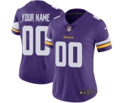 Women's Minnesota Vikings Customized Purple Home Jersey