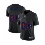 Men's New England Patriots Custom Team Logo Dual Overlap Limited Football Jersey Black