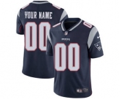 Men's New England Patriots Customized Navy Blue Team Color Vapor Untouchable Custom Limited Football Jersey