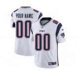 Men's New England Patriots Customized White Vapor Untouchable Custom Limited Football Jersey