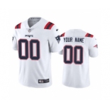 Men's Patriots Custom White 2020 Football Stitched Vapor Limited Jersey