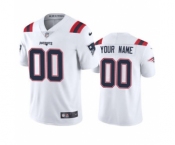 Men's Patriots Custom White 2020 Football Stitched Vapor Limited Jersey