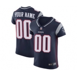 Men's New England Patriots Customized Navy Blue Team Color Vapor Untouchable Custom Elite Football Jersey