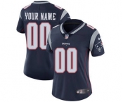 Women's New England Patriots Customized Navy Blue Home Jersey