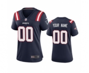 Women's Patriots Navy Custom 2020 New Football Game Jersey