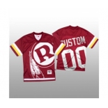 Men's Washington Football Team Custom Red Mitchell & Nell Big Face Fashion Limited Football Jersey