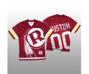 Men's Washington Football Team Custom Red Mitchell & Nell Big Face Fashion Limited Football Jersey