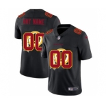 Men's Washington Football Team Custom Team Logo Dual Overlap Limited Football Jersey Black