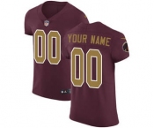 Men's Washington Redskins Customized Burgundy Red Alternate Vapor Untouchable Custom Elite Football Jersey