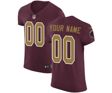 Men's Washington Redskins Customized Burgundy Red Alternate Vapor Untouchable Custom Elite Football Jersey