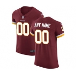 Men's Washington Redskins Customized Burgundy Red Team Color Vapor Untouchable Custom Elite Football Jersey