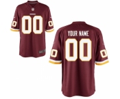 Men's Washington Redskins Nike Burgundy Custom Game Jersey