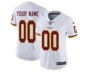 Women's Washington Redskins Customized White Road Jersey