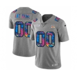 Men's Cincinnati Bengals Custom Multi-Color Greyheather 2020 Crucial Catch Vapor Untouchable Limited Football Jersey