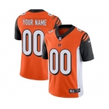 Men's Cincinnati Bengals Customized Orange Alternate Vapor Untouchable Custom Limited Football Jersey