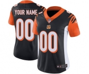 Women's Cincinnati Bengals Black Home Customized Jersey