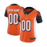 Women's Cincinnati Bengals Orange Alternate Customized Jersey